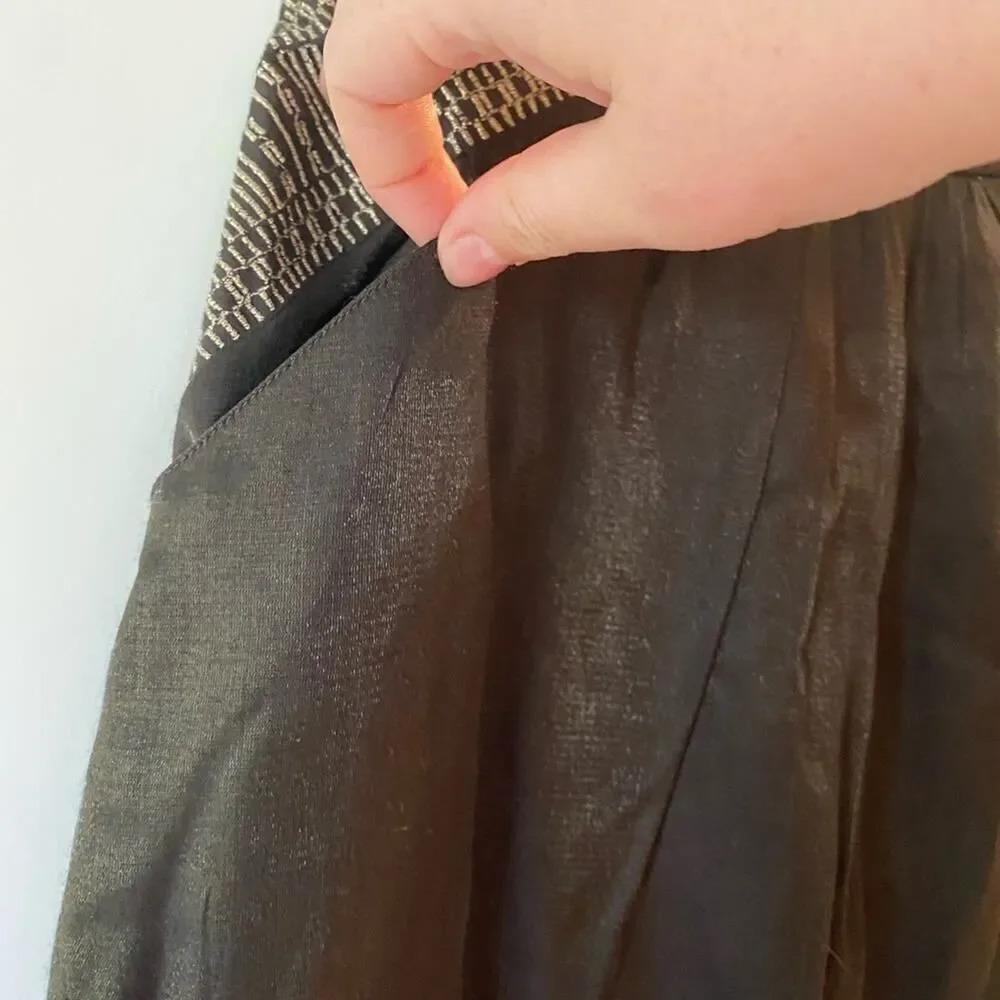 Urban Outfitters | Ecote Metallic Black Strapless Dress | NWT | Size Medium - Picture 6 of 10